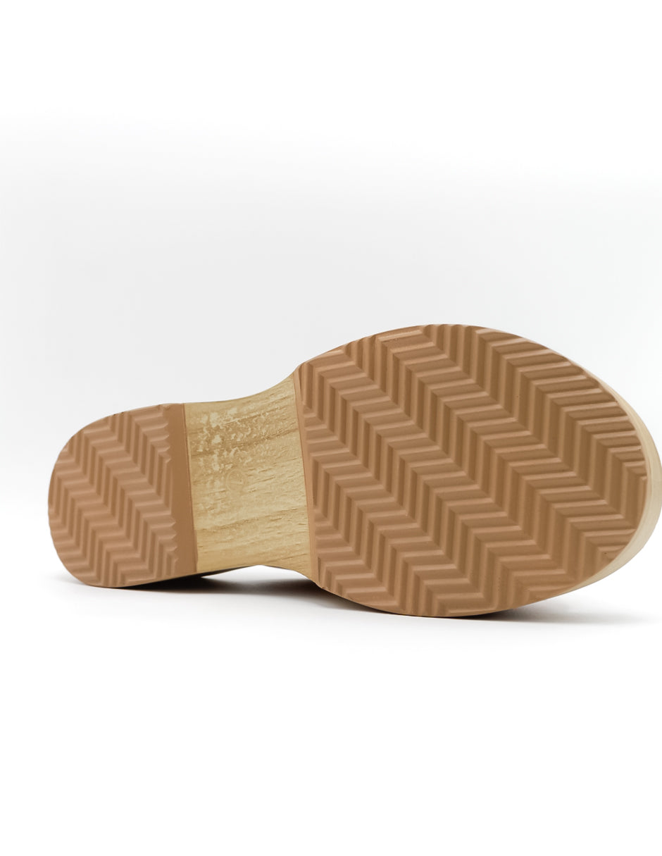 Sandalias con plataforma  en Piel vegana – Negro