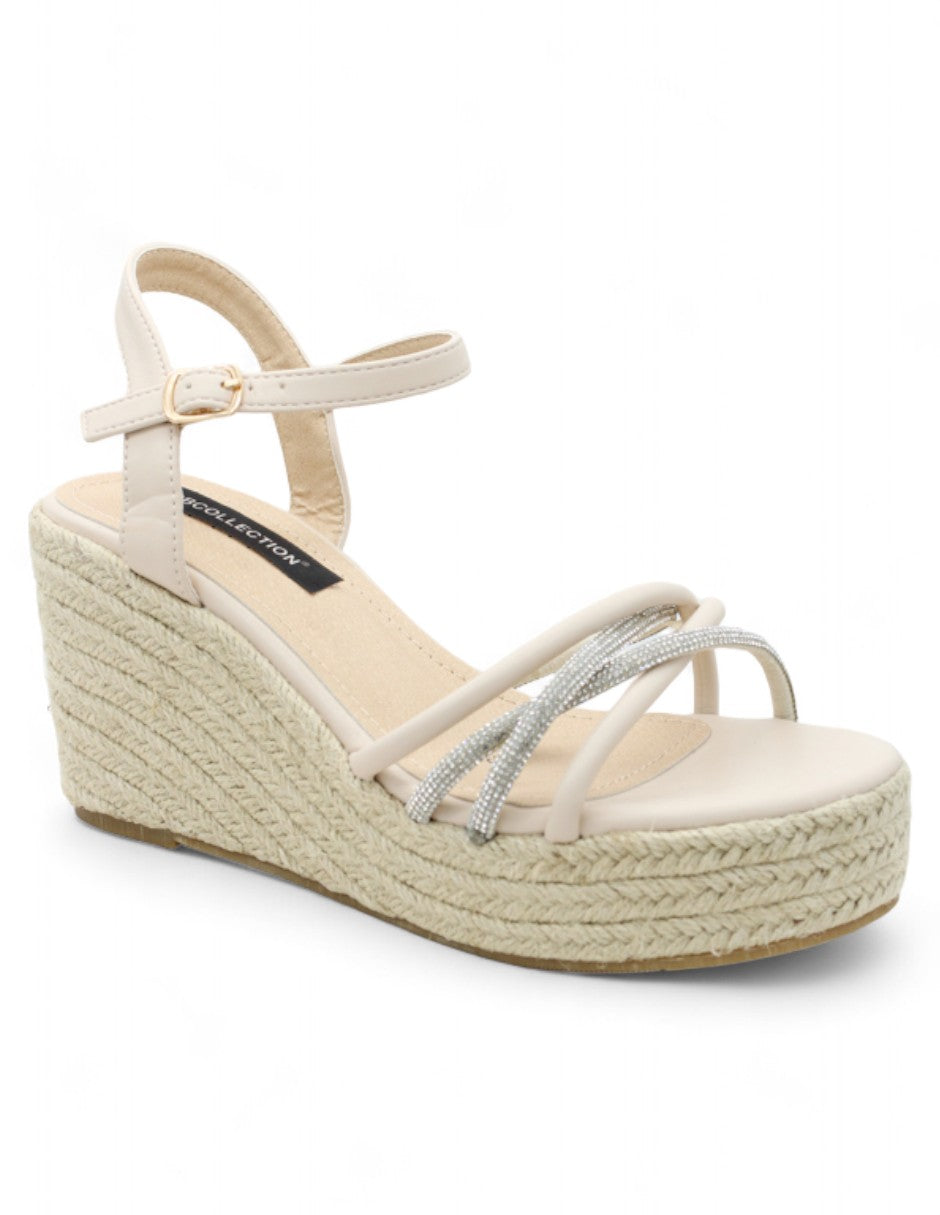 Sandalias con plataforma Exterior Sintético Color Beige  Para Mujer De RBCOLLECTION