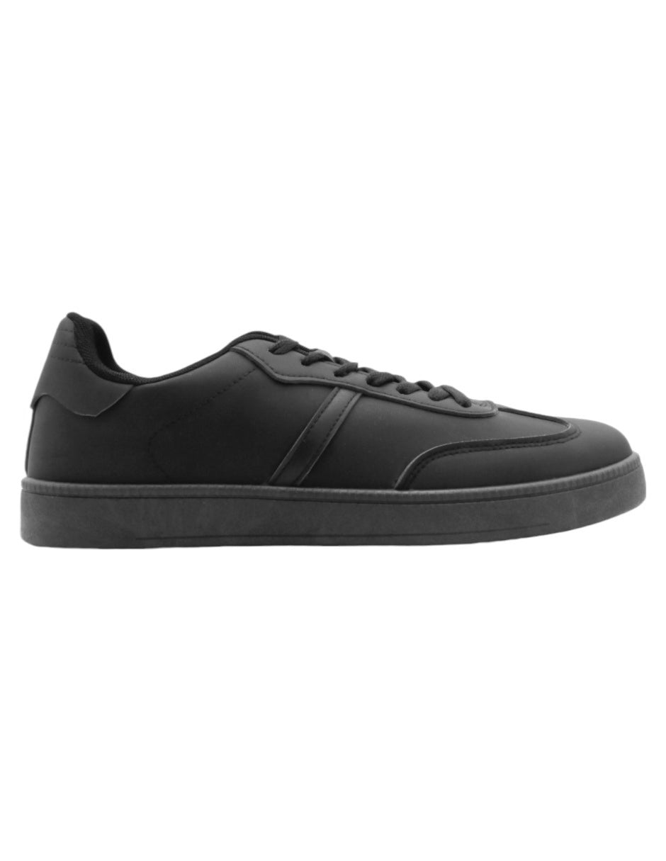 Tenis con cordones Sneaky en Piel vegana - Negro