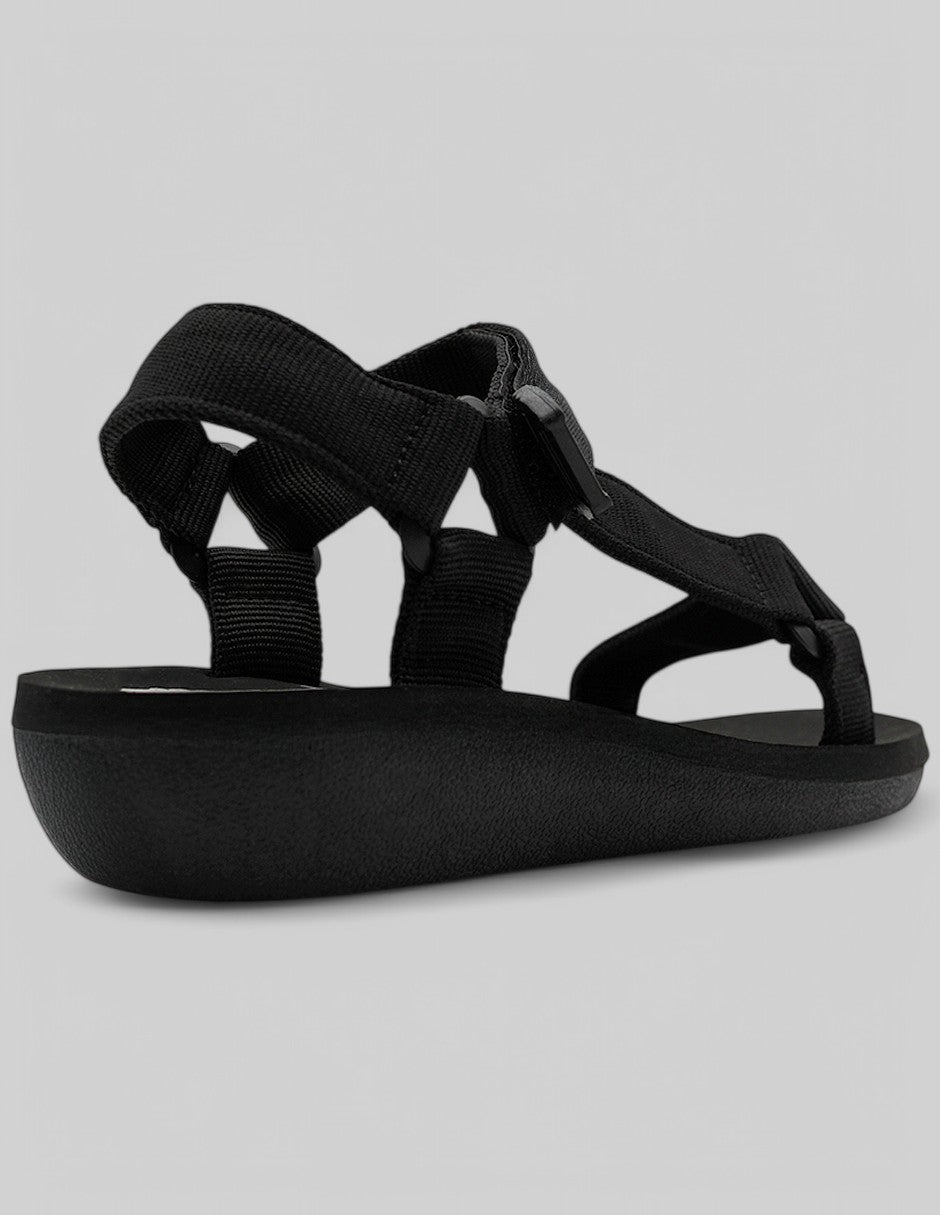 Sandalias de piso Walky en Textil – Negro