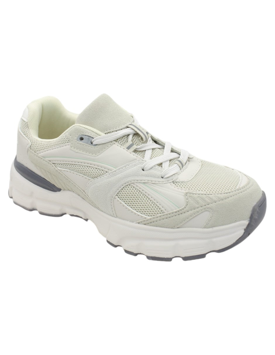 Tenis tipo deportivo Exterior Textil Color Beige  Para Hombre De RBCOLLECTION