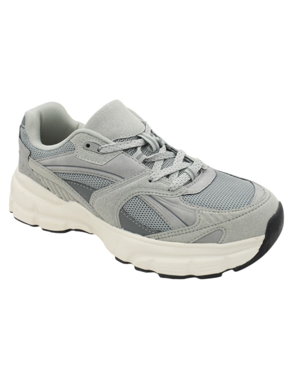 Tenis tipo deportivo Exterior Textil Color Gris Para Hombre De RBCOLLECTION