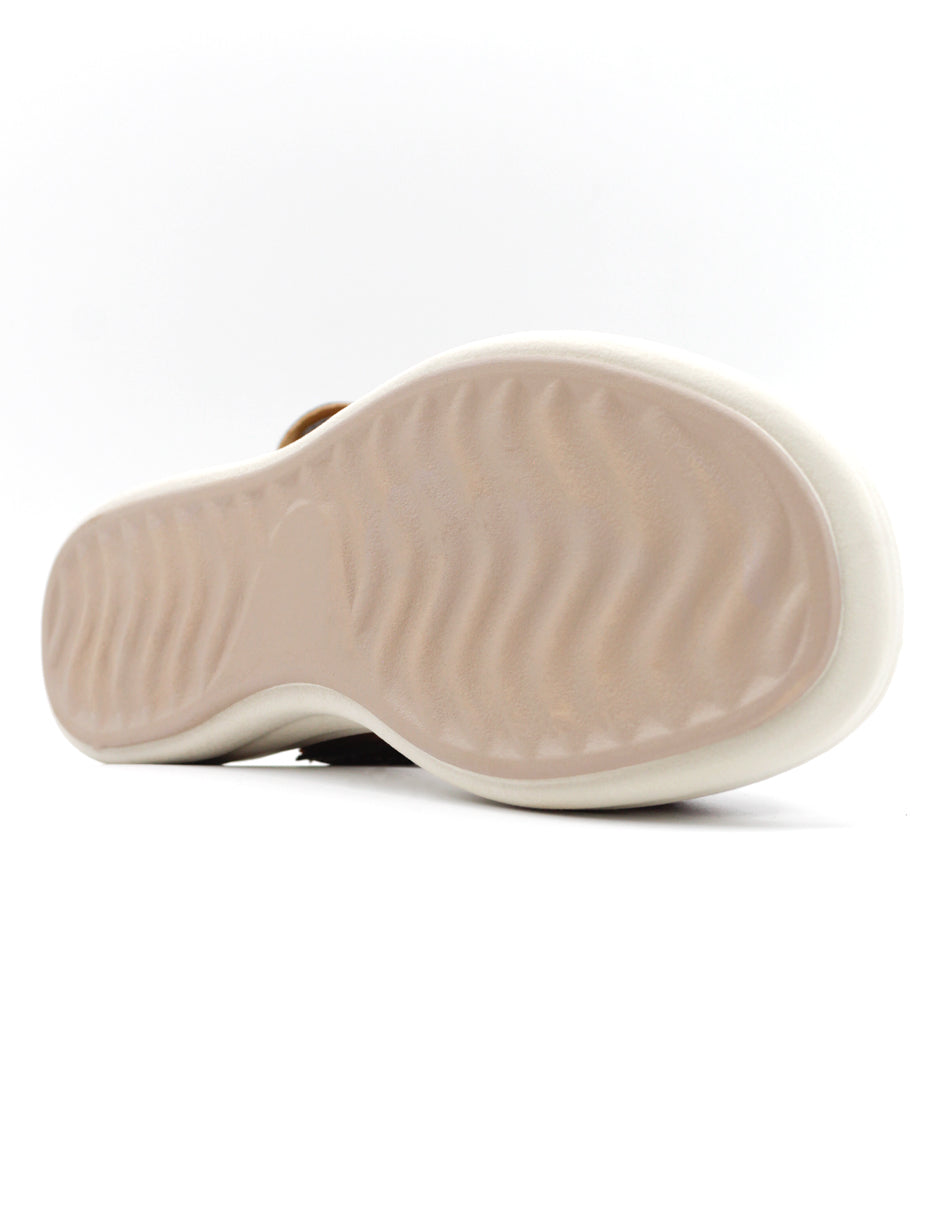 Sandalias de piso RBSOUL en Piel Vegana - Café