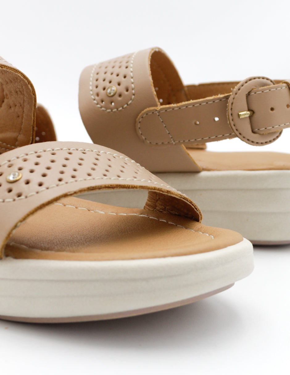 Sandalias de piso RBSOUL en Piel Vegana - Beige