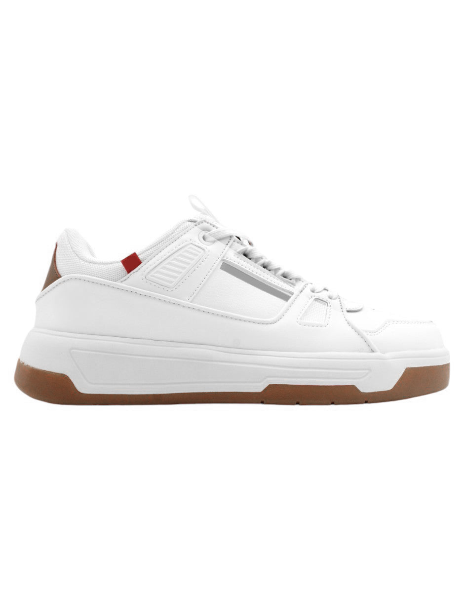 Tenis con cordones ARMOUR en Piel vegana - Blanco