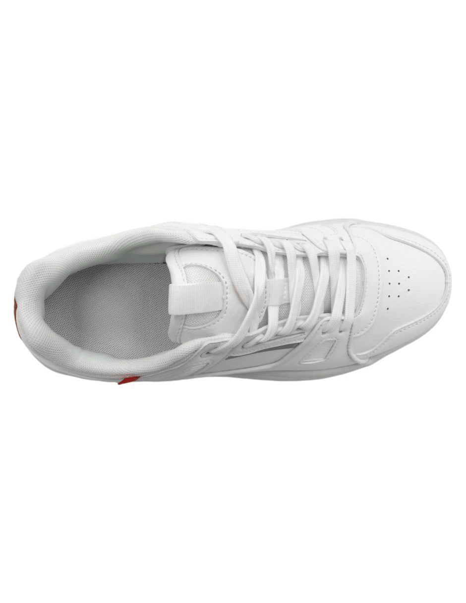 Tenis con cordones ARMOUR en Piel vegana - Blanco