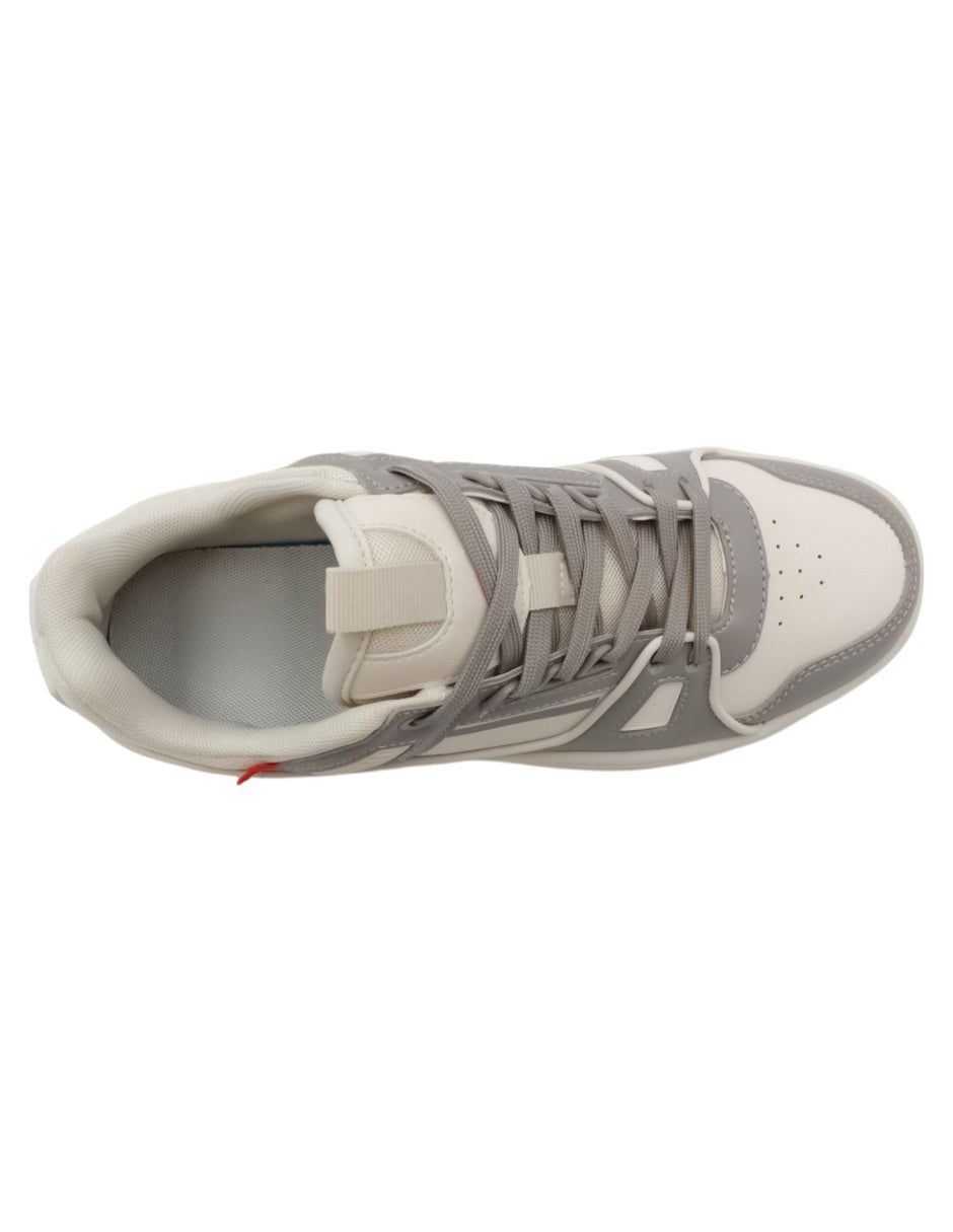 Tenis con cordones ARMOUR en Piel vegana - Gris