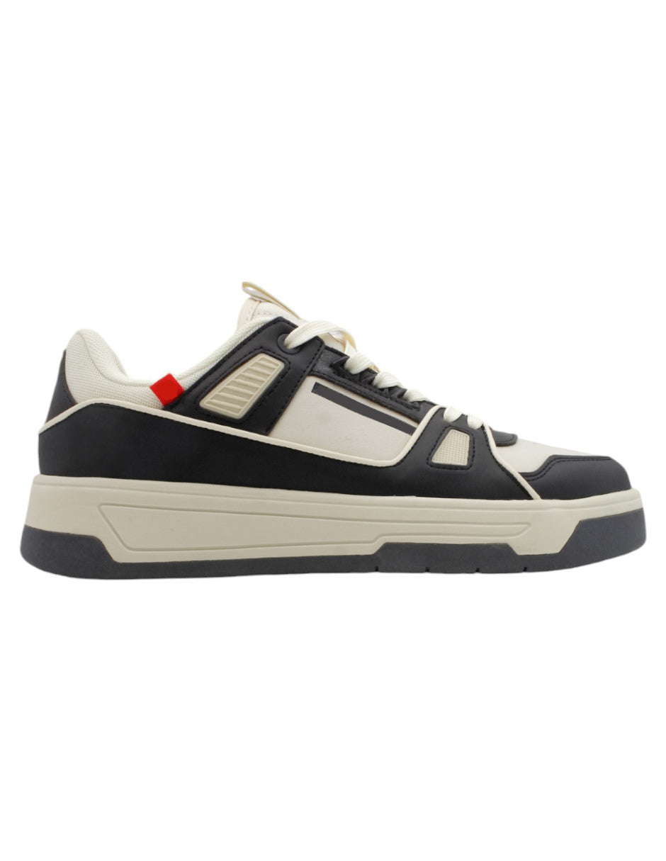 Tenis con cordones ARMOUR en Piel vegana - Negro