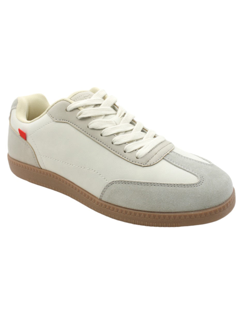 Tenis con cordones Exterior Textil Color Beige  Para Hombre De RBCOLLECTION