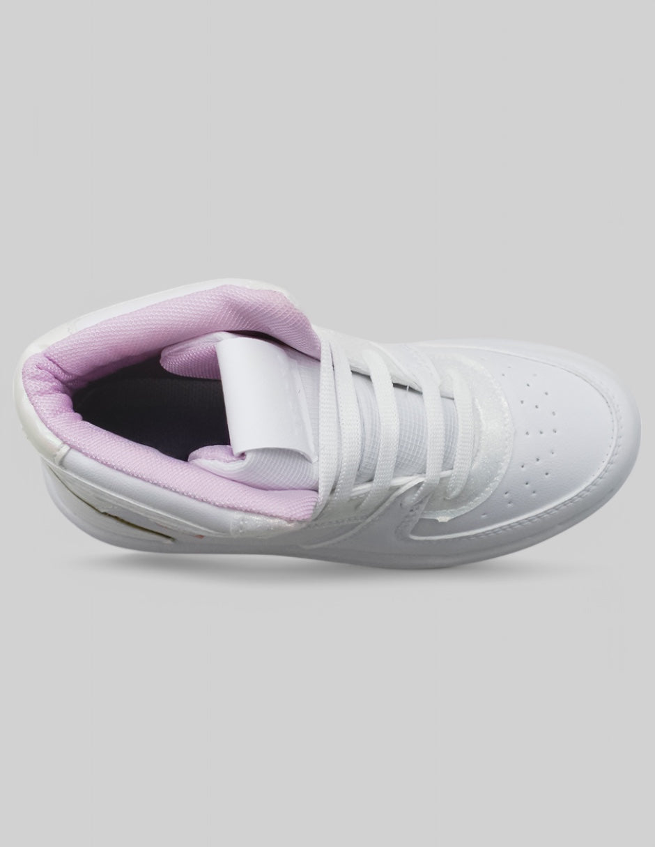 Tenis Kids en Piel vegana – Blanco