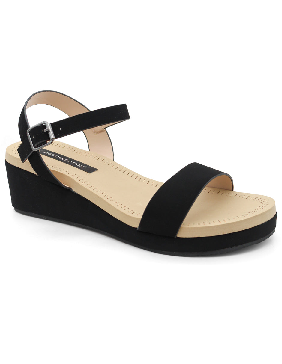 Sandalias con plataforma Exterior Gamuza sintética Color Negro Para Mujer De RBCOLLECTION