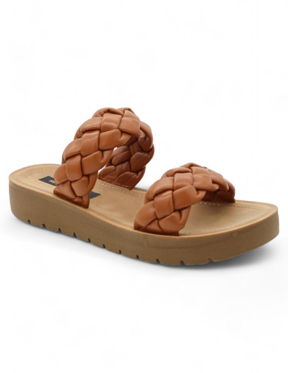 Sandalias con plataforma Exterior Sintético Color Café Para Mujer De RBCOLLECTION