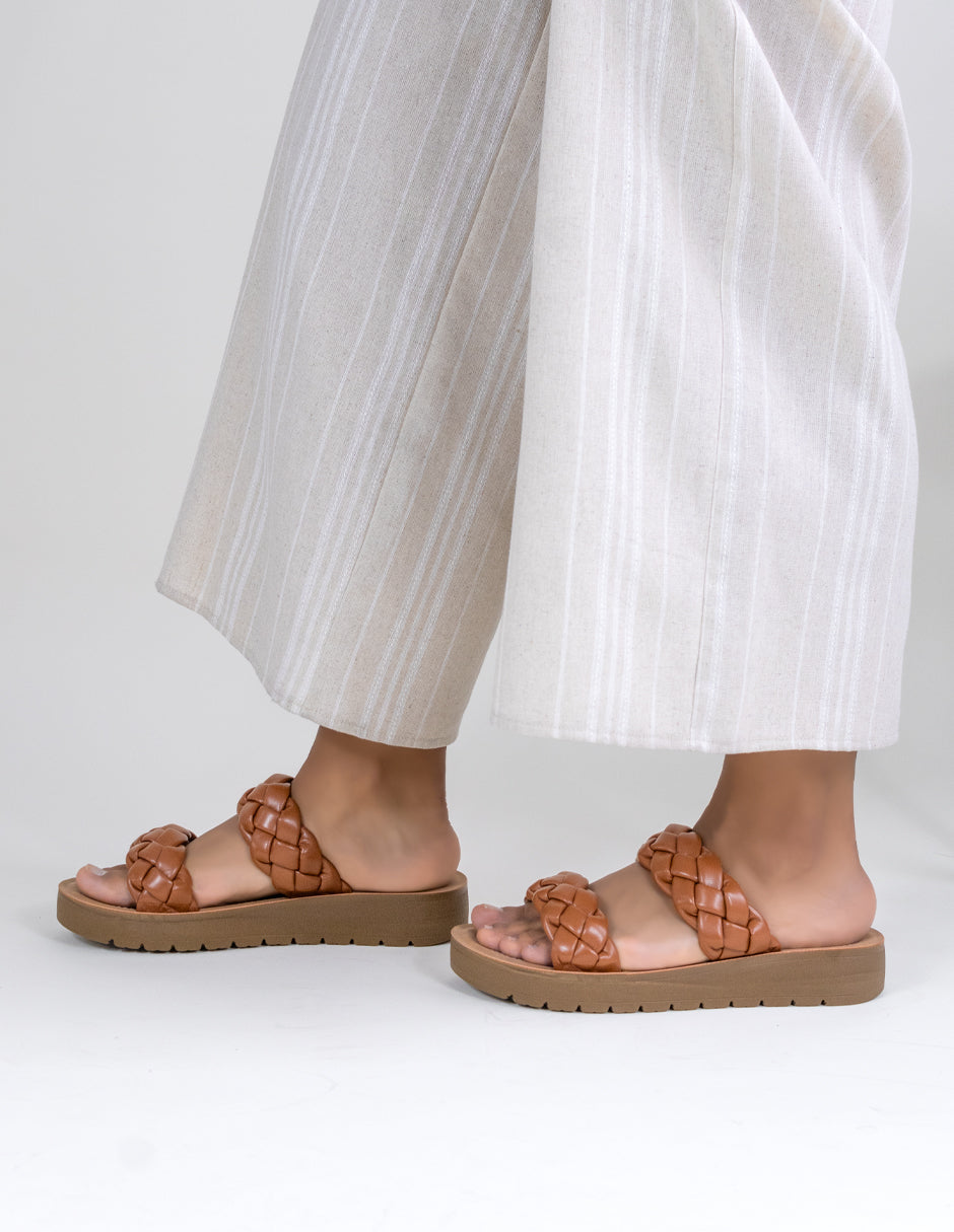 Sandalias con plataforma  en Sintético – Café