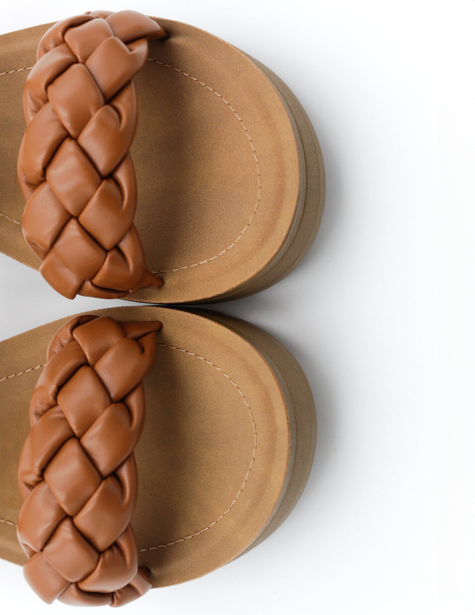 Sandalias con plataforma  en Sintético – Café