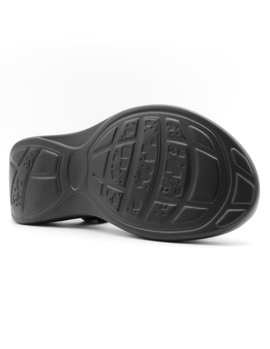 Sandalias con plataforma  en Piel vegana – Negro