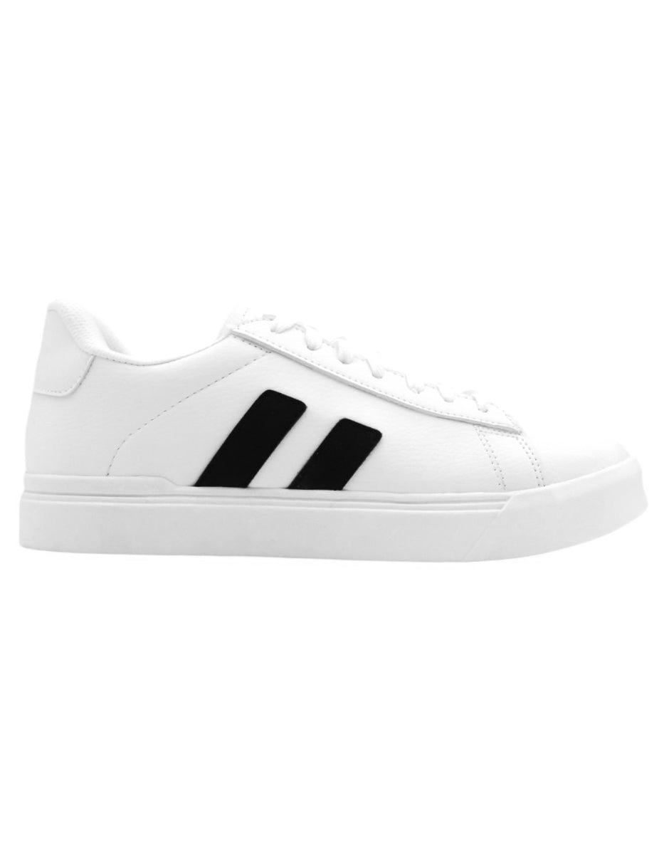 Tenis con cordones HIGH LINE en Piel vegana - Blanco