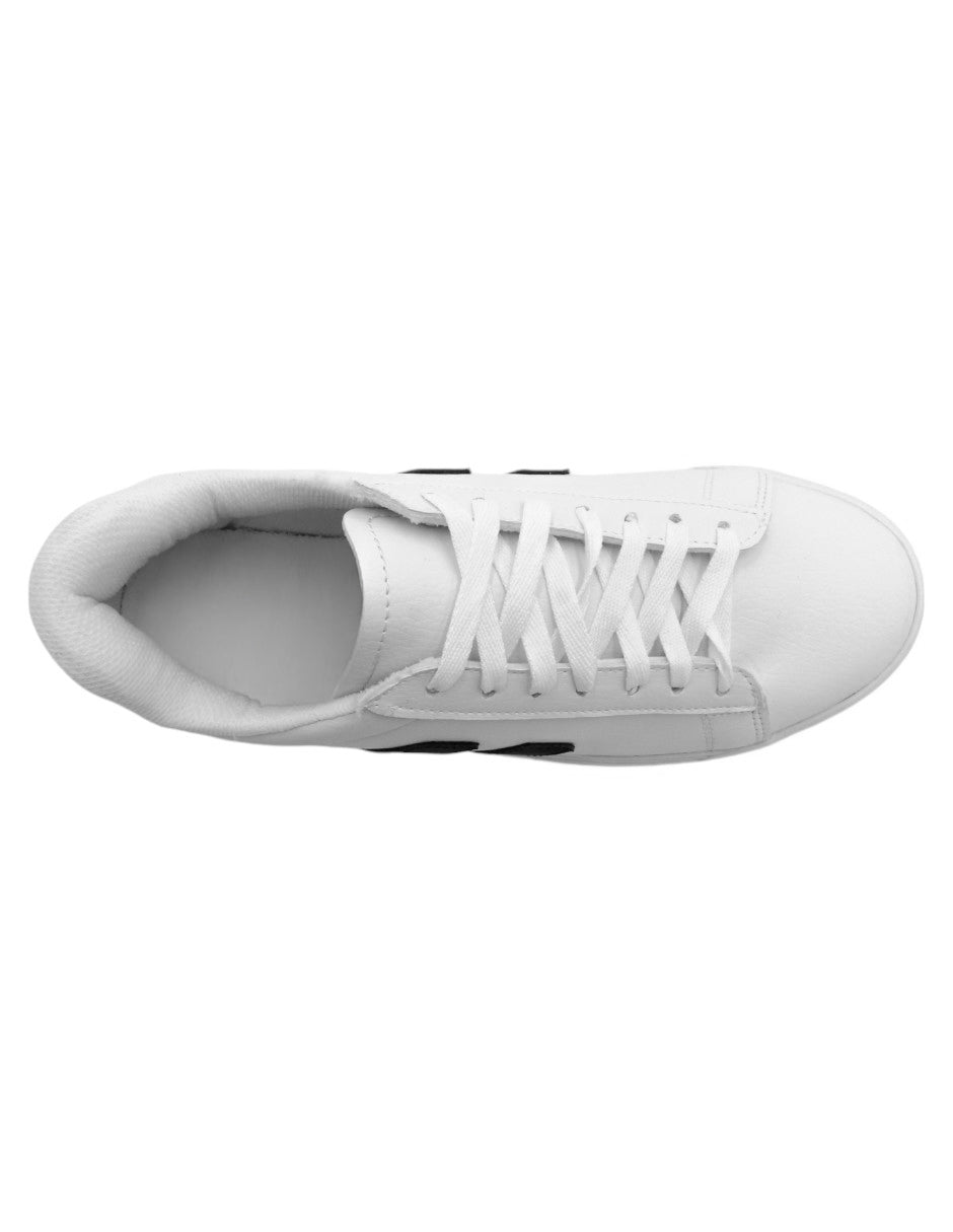 Tenis con cordones HIGH LINE en Piel vegana - Blanco