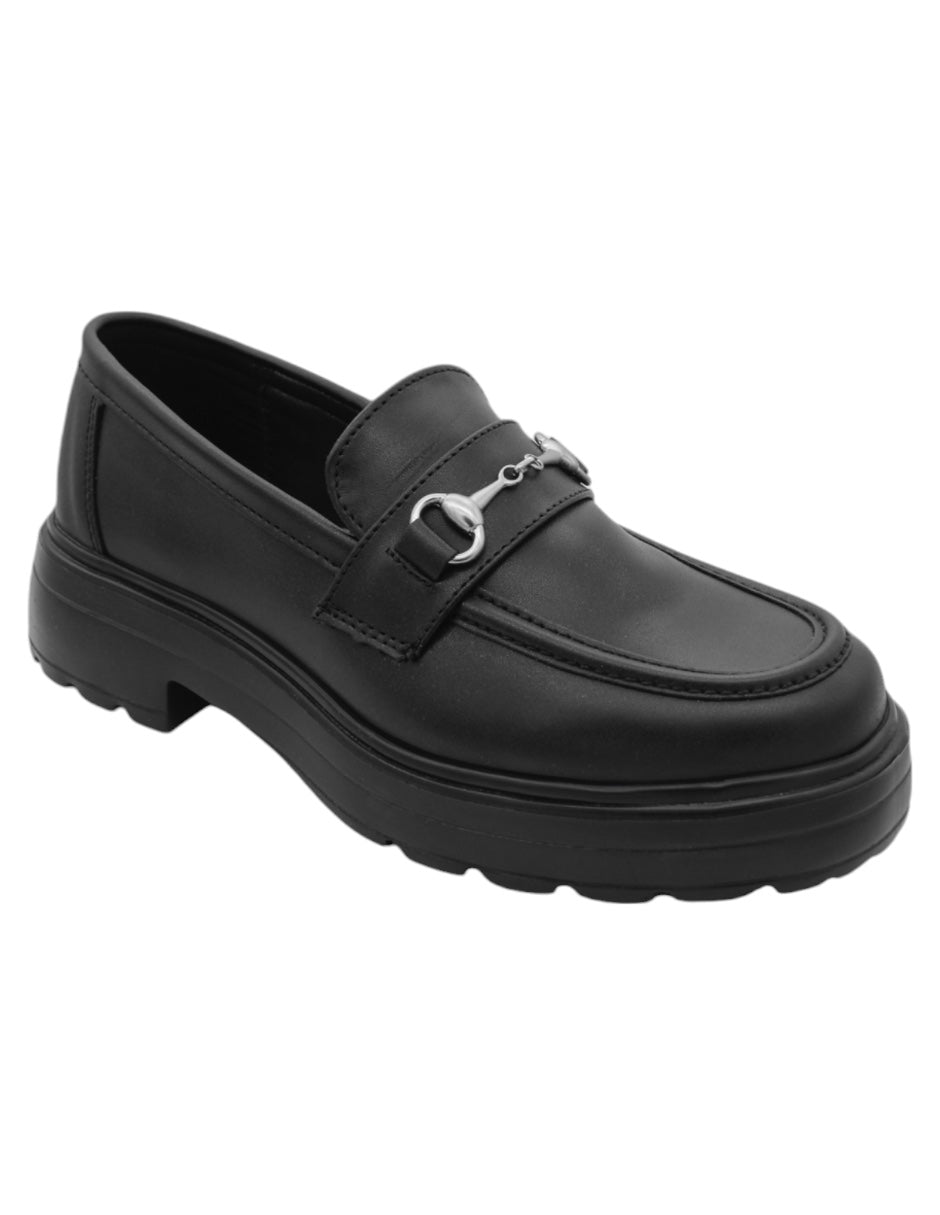 Mocasines Exterior Sintético Color Negro Para Mujer De RBCOLLECTION
