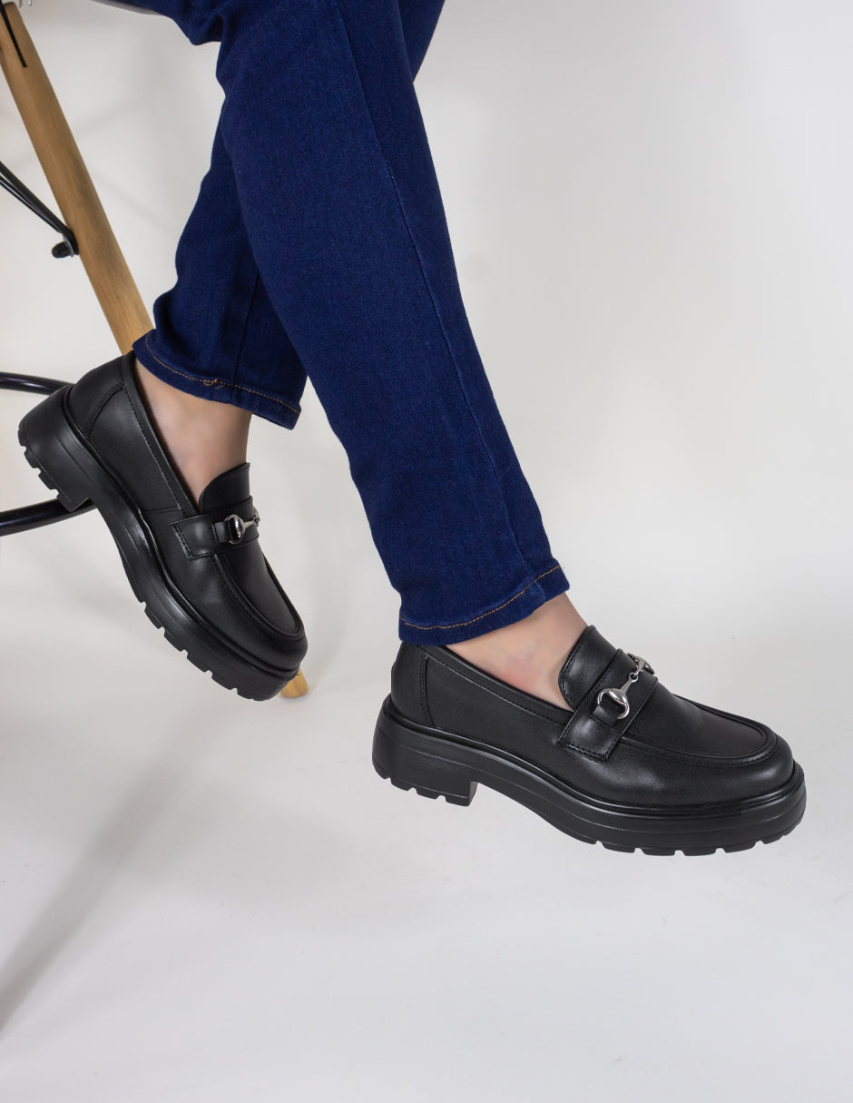 Mocasines Mosqueta en Sintético - Negro