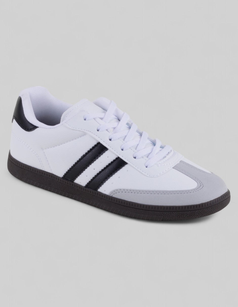 Tenis con cordones Exterior Piel vegana Color Blanco Para Mujer De RBCOLLECTION