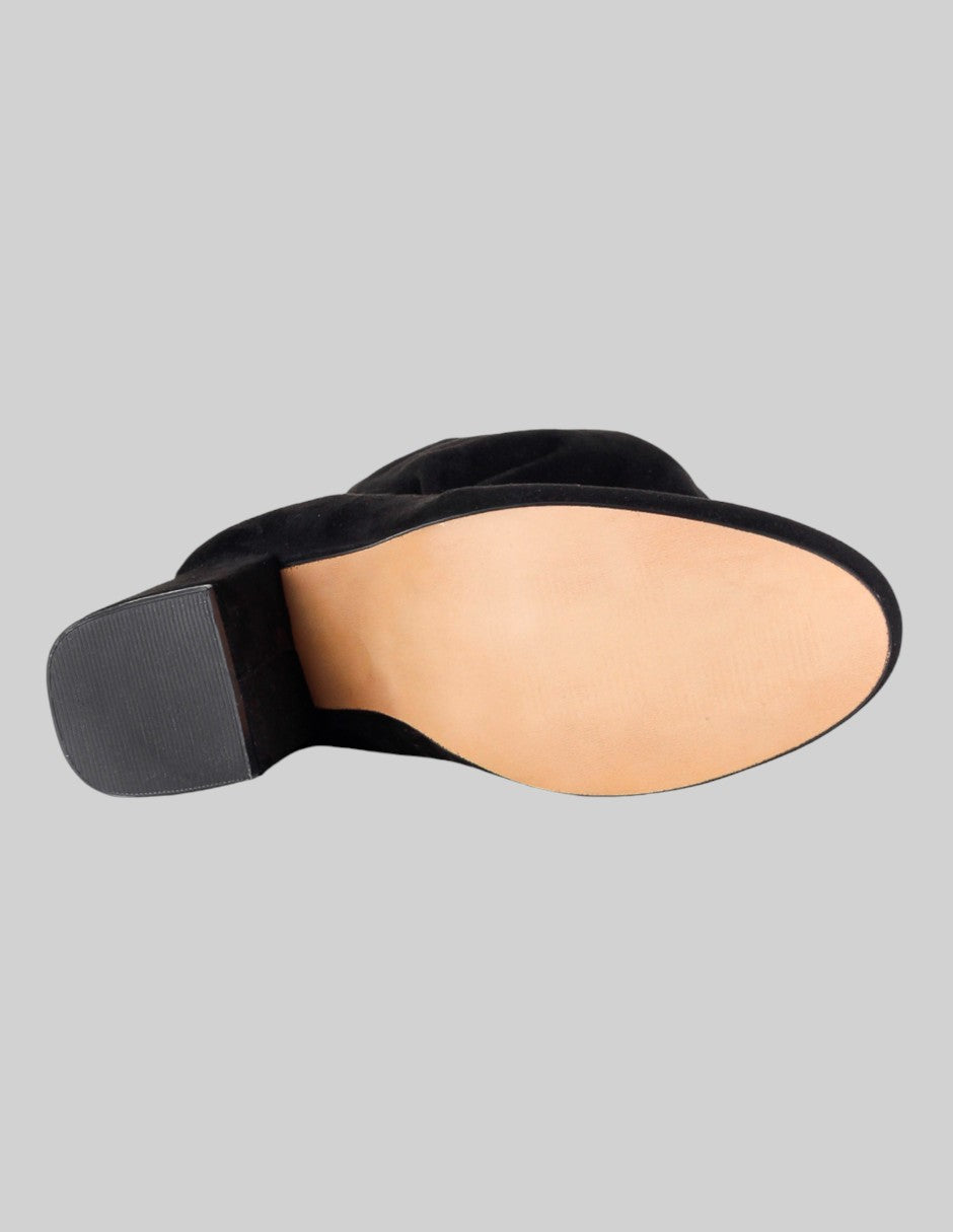 Botas altas Nevada en Gamuza – Negro