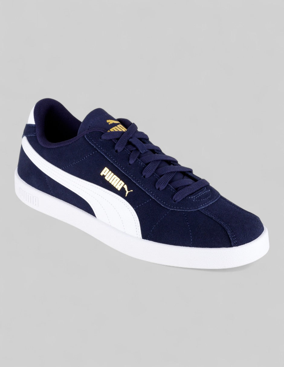 Tenis con cordones  Club Ii en Piel  – Azul