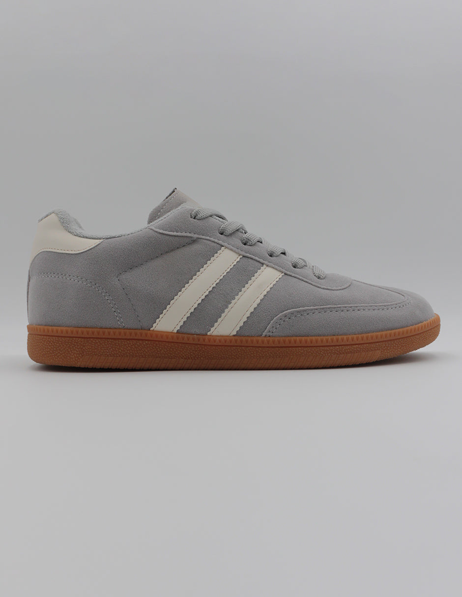 Tenis con cordones High line en Gamuza sintética – Gris