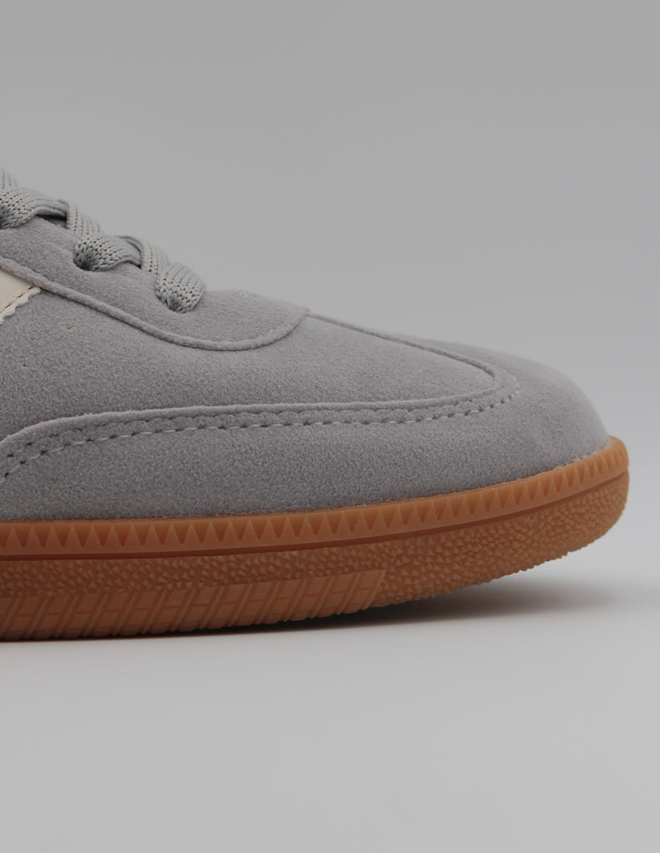 Tenis con cordones High line en Gamuza sintética – Gris
