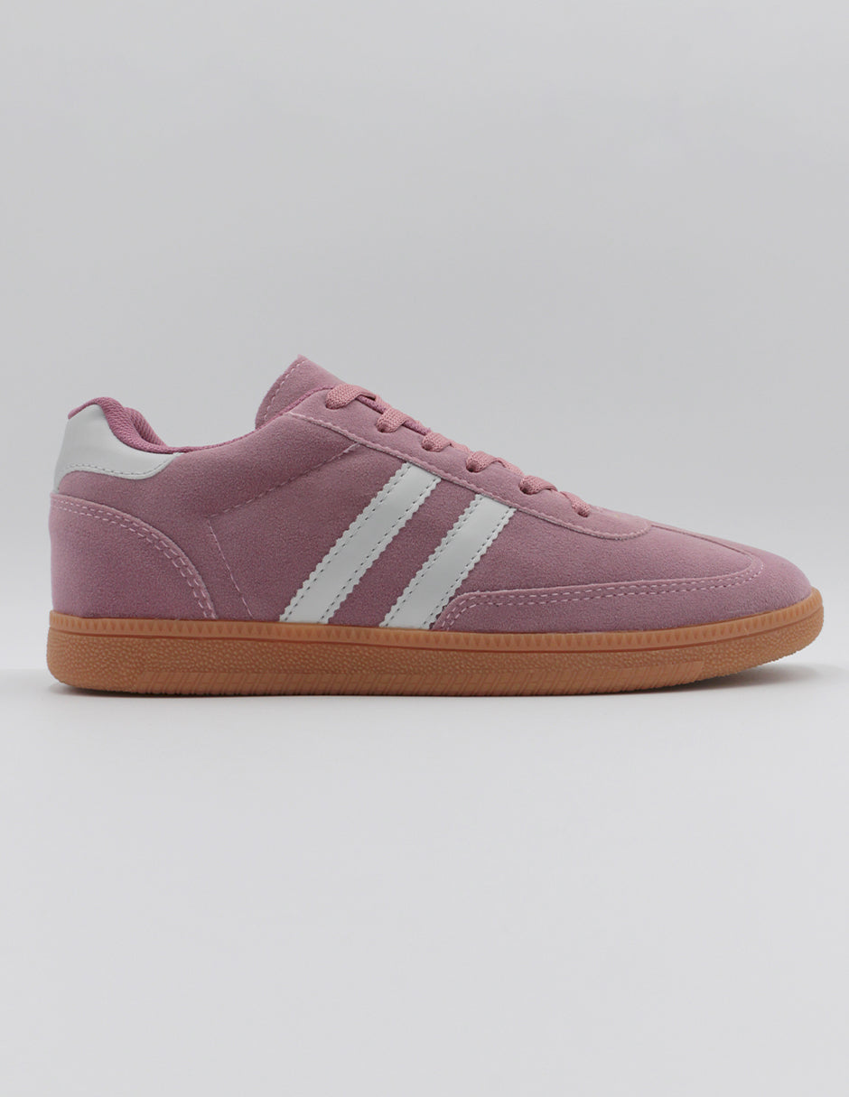 Tenis con cordones High line en Gamuza sintética – Rosa