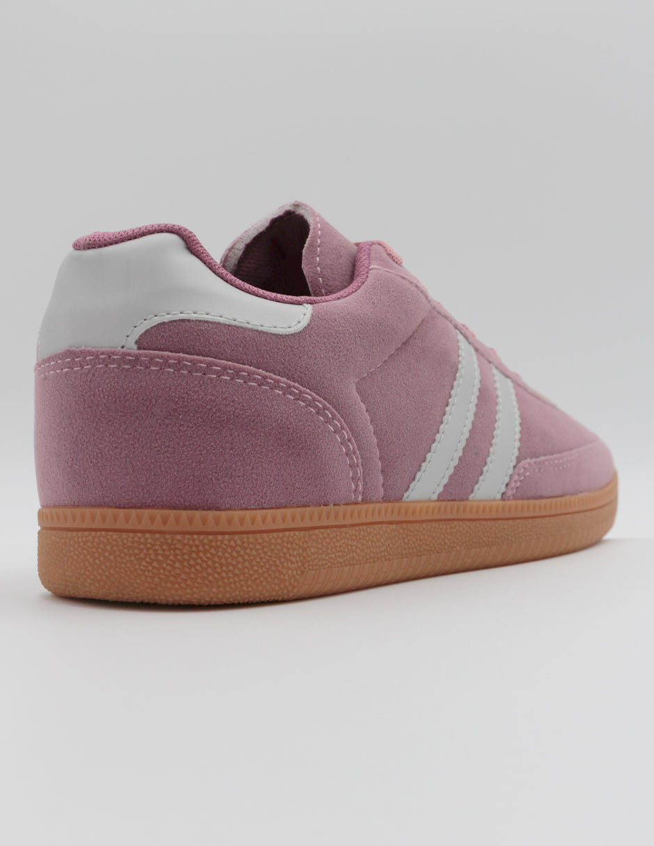 Tenis con cordones High line en Gamuza sintética – Rosa