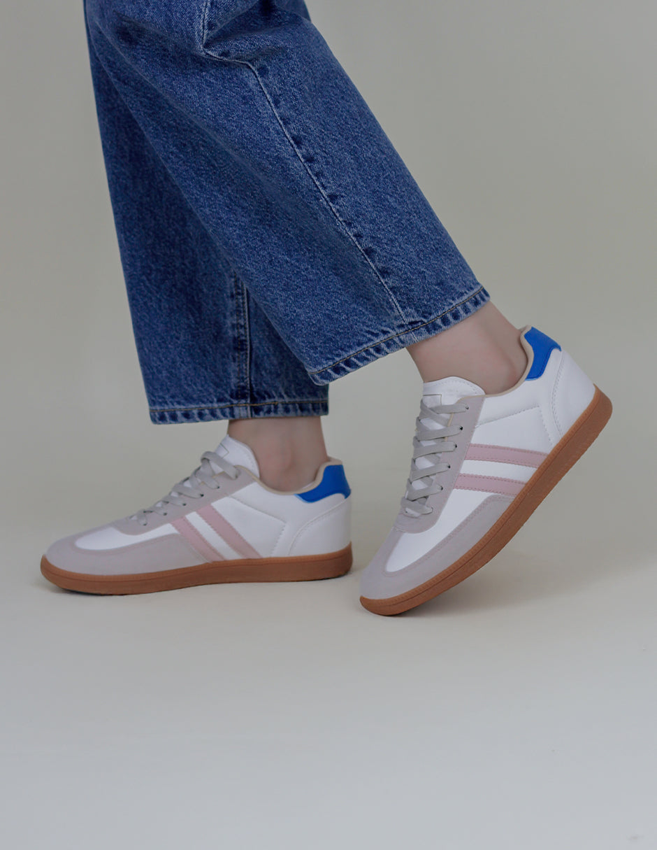 Tenis con cordones  Higline en Textil – Blanco