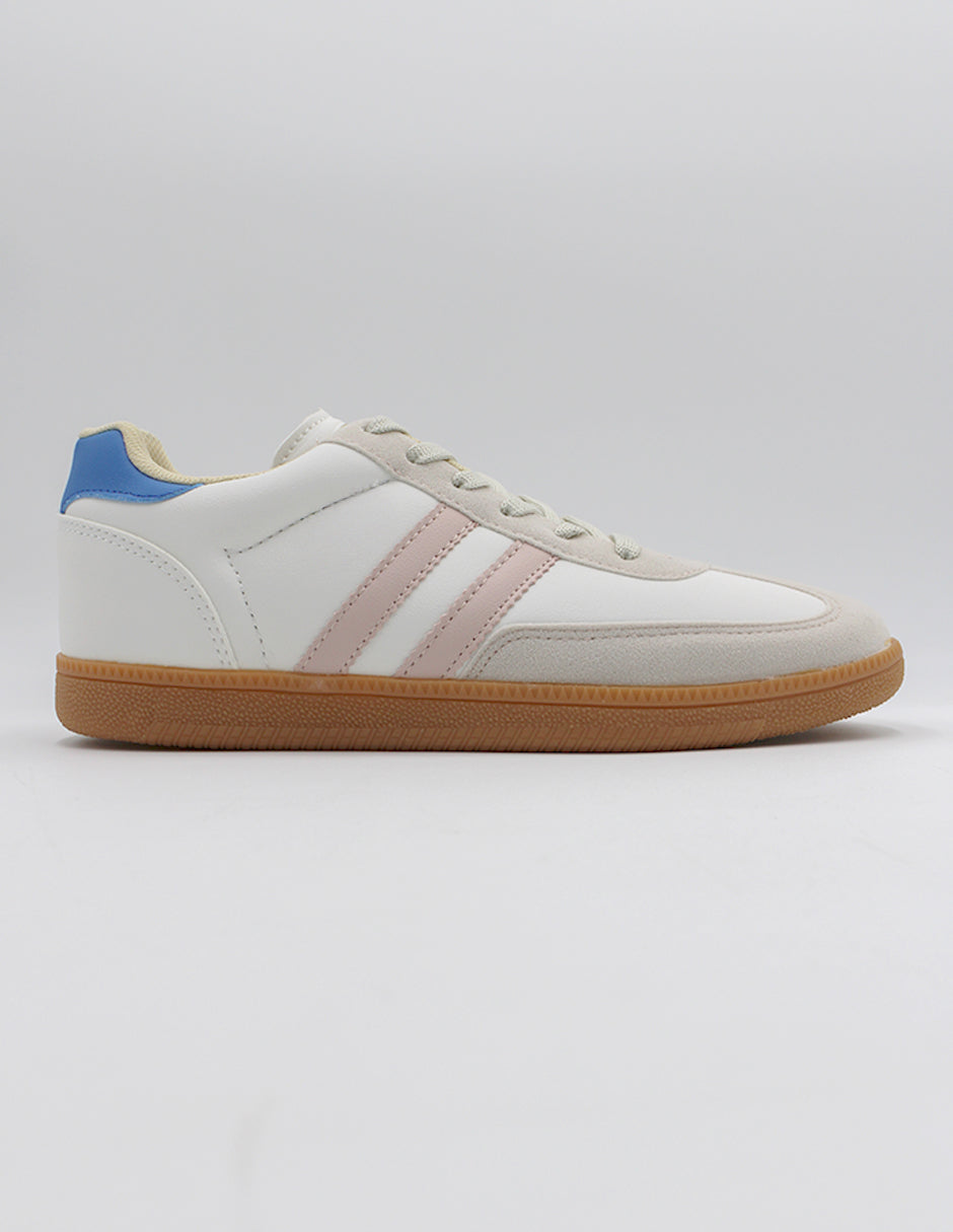 Tenis con cordones  Higline en Textil – Blanco