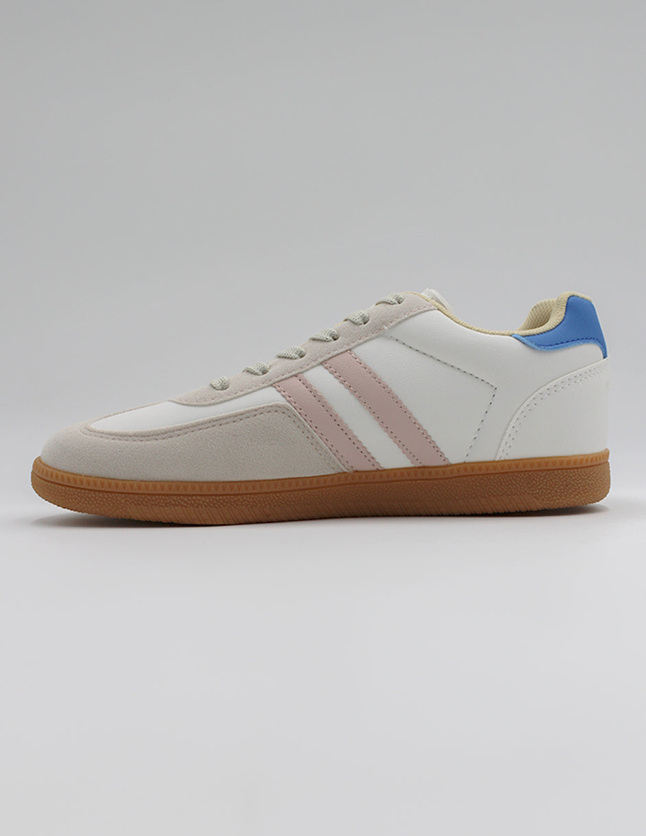 Tenis con cordones  Higline en Textil – Blanco