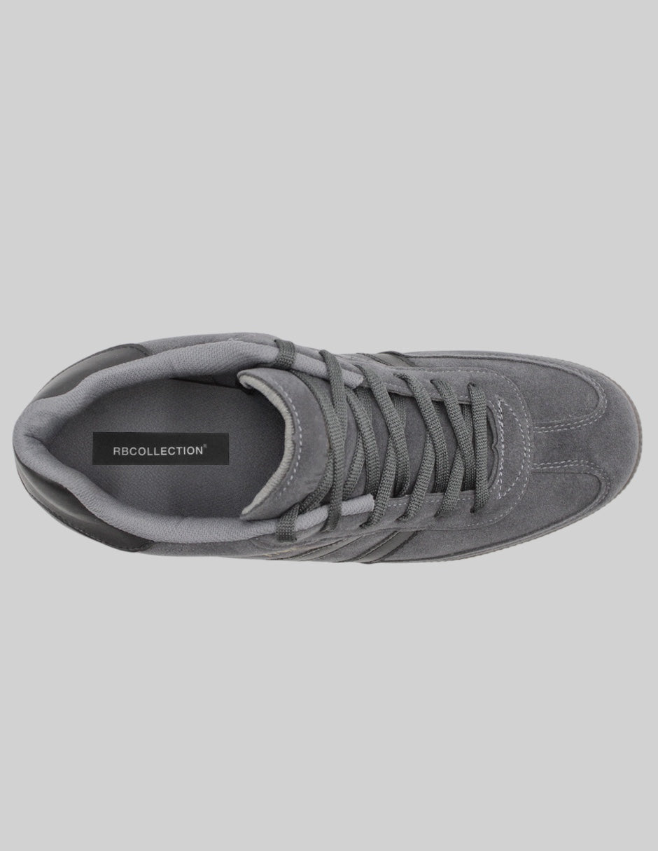 Tenis con cordones Luxe en Gamuza sintética – Negro