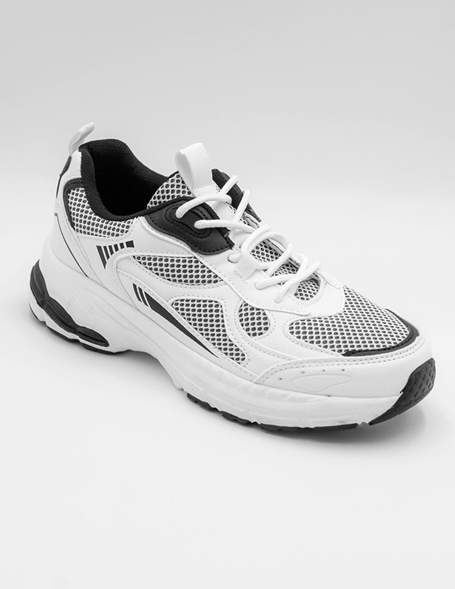 Tenis tipo deportivo   XOXO en Piel vegana – Blanco