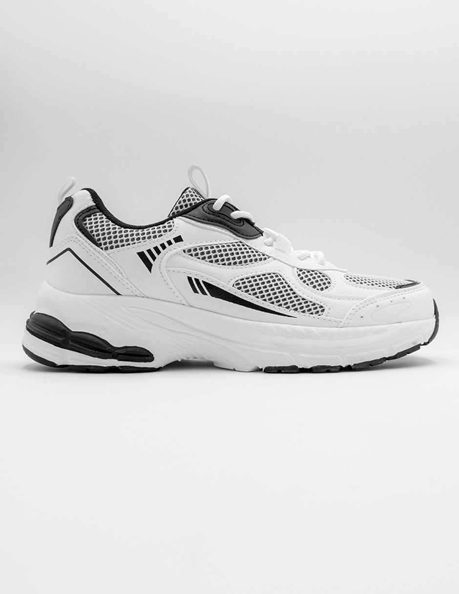 Tenis tipo deportivo   XOXO en Piel vegana – Blanco
