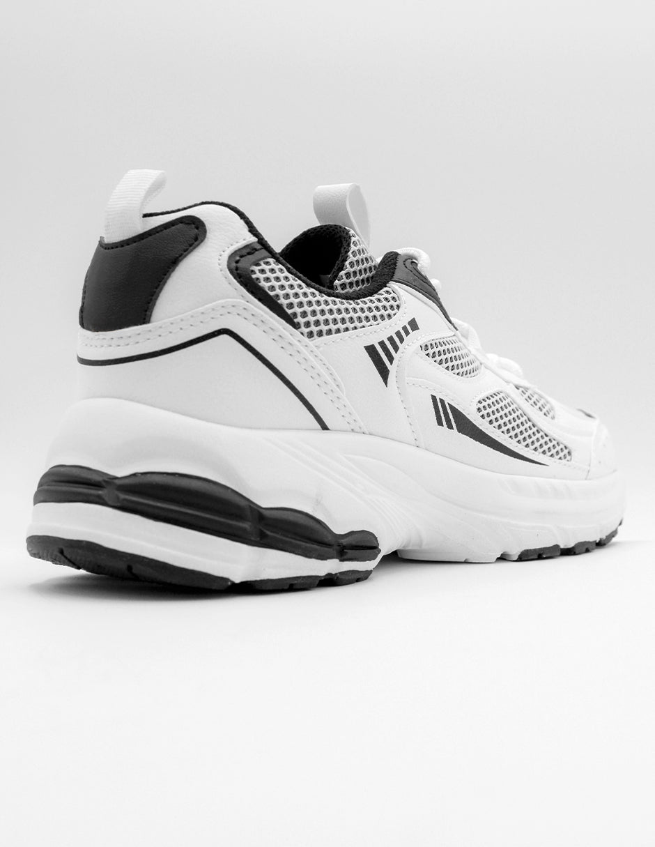 Tenis tipo deportivo   XOXO en Piel vegana – Blanco