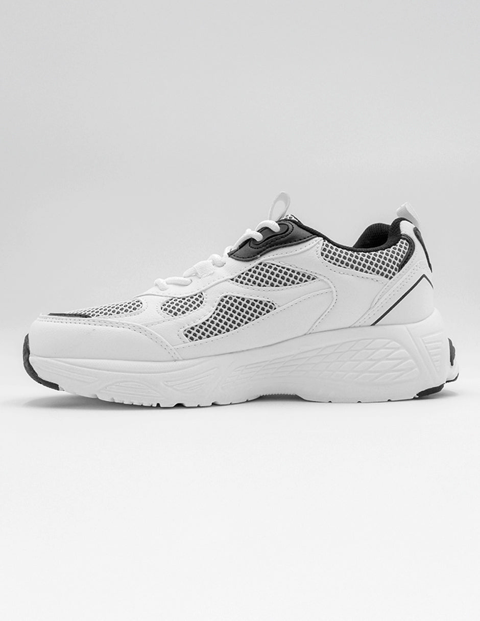 Tenis tipo deportivo   XOXO en Piel vegana – Blanco