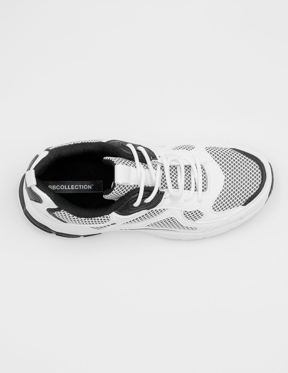 Tenis tipo deportivo   XOXO en Piel vegana – Blanco