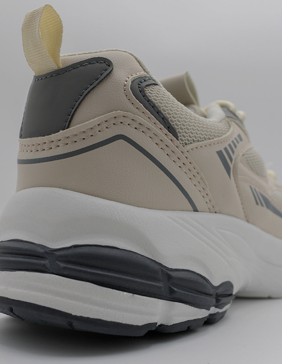 Tenis tipo deportivo  XOXO en Piel vegana – Beige