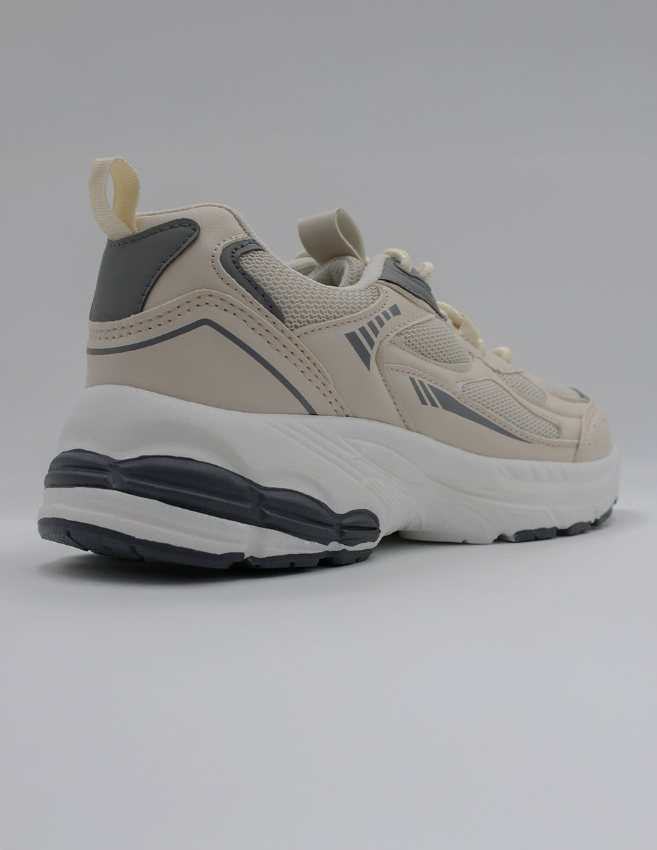 Tenis tipo deportivo  XOXO en Piel vegana – Beige