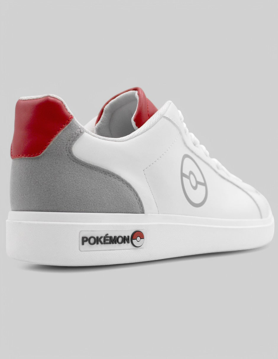 Tenis con cordones Pokémon en Sintético – Blanco