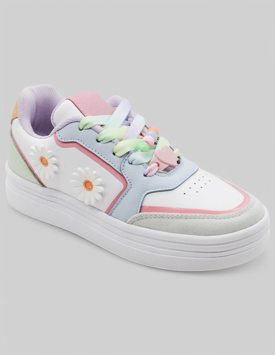 Tenis Exterior Piel vegana Color Multicolor Para Niña De RBCOLLECTION
