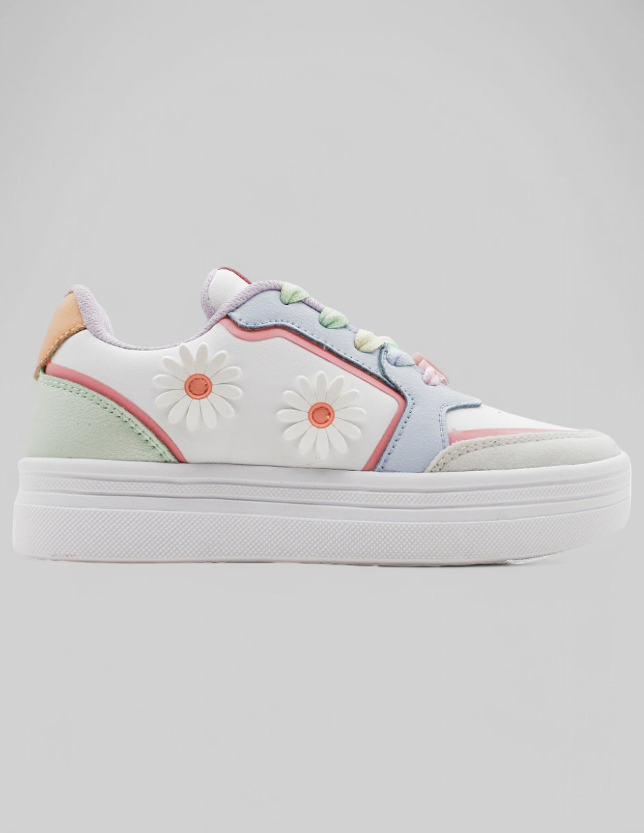 Tenis Kids en Piel vegana – Multicolor