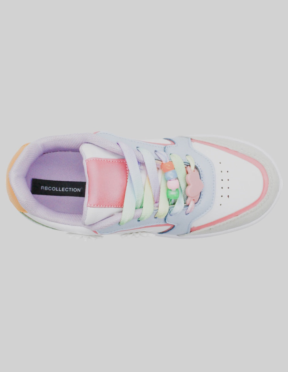 Tenis Kids en Piel vegana – Multicolor