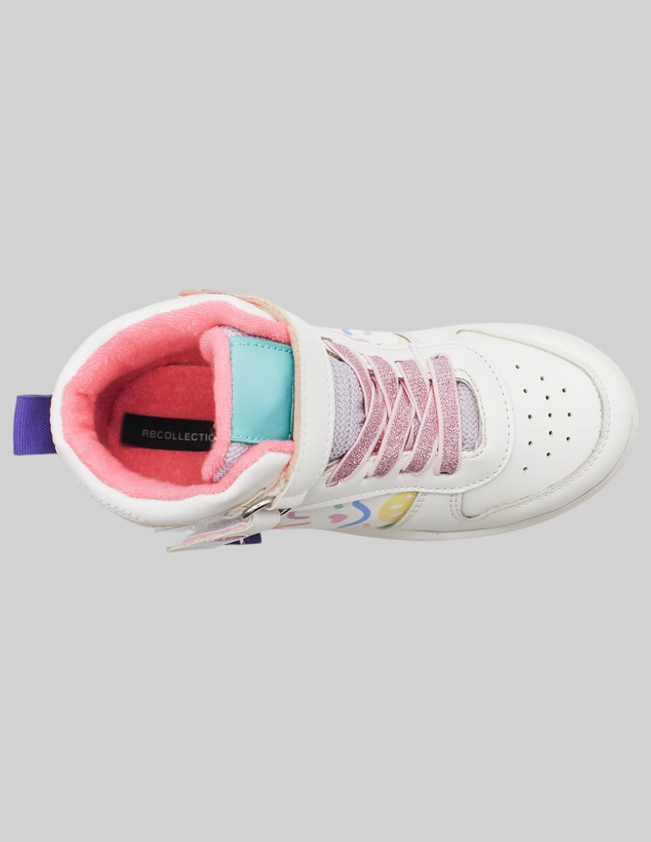 Tenis Kids en Piel vegana – Blanco