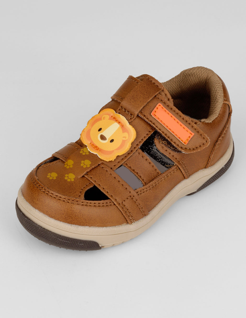 Sandalias Kids en Piel vegana – Café