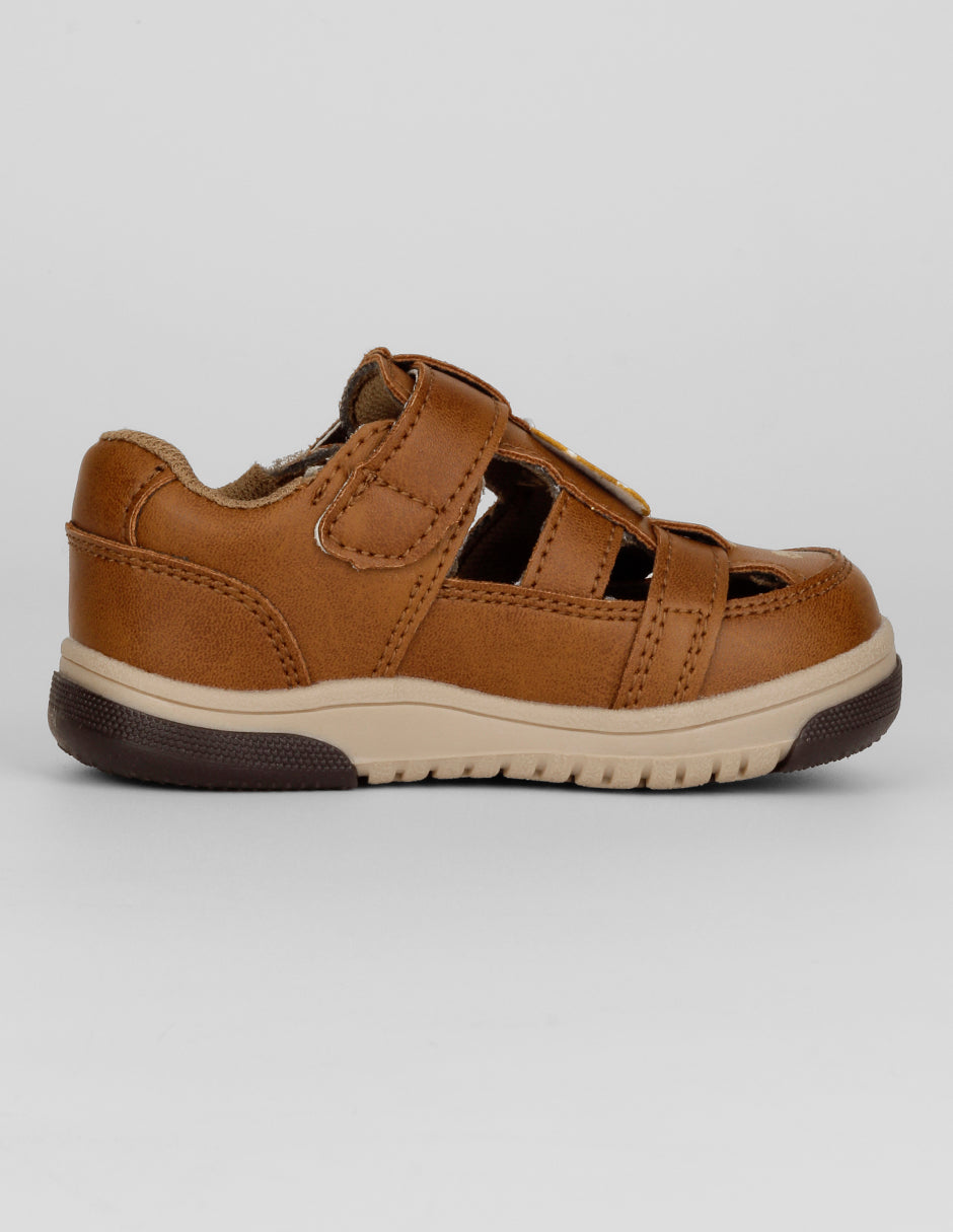 Sandalias Kids en Piel vegana – Café