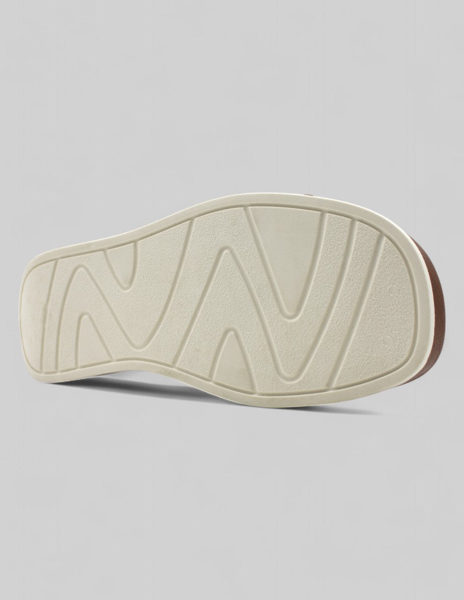 Sandalias con plataforma Onne Piel vegana - Café