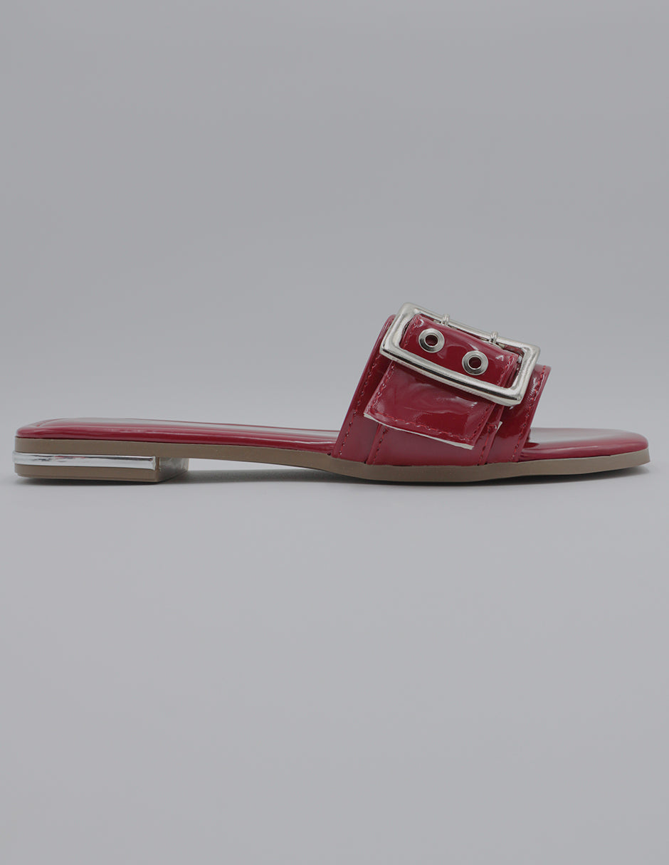 Sandalias de piso Soft en Charol – Rojo